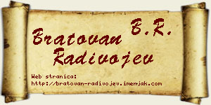 Bratovan Radivojev vizit kartica